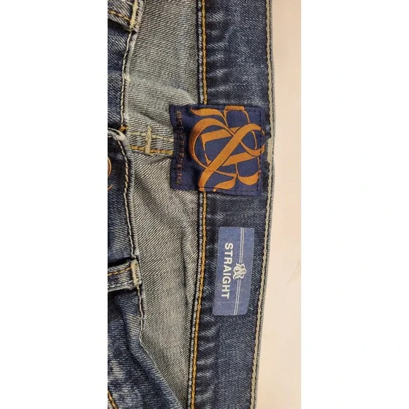 Rock & Republic Mens Straight Leg Jeans Medium Wash Blue Denim 34x34 - Picture 11 of 16